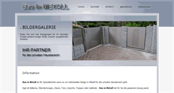 Desktop Screenshot of bau-in-metall.de