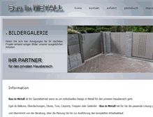 Tablet Screenshot of bau-in-metall.de